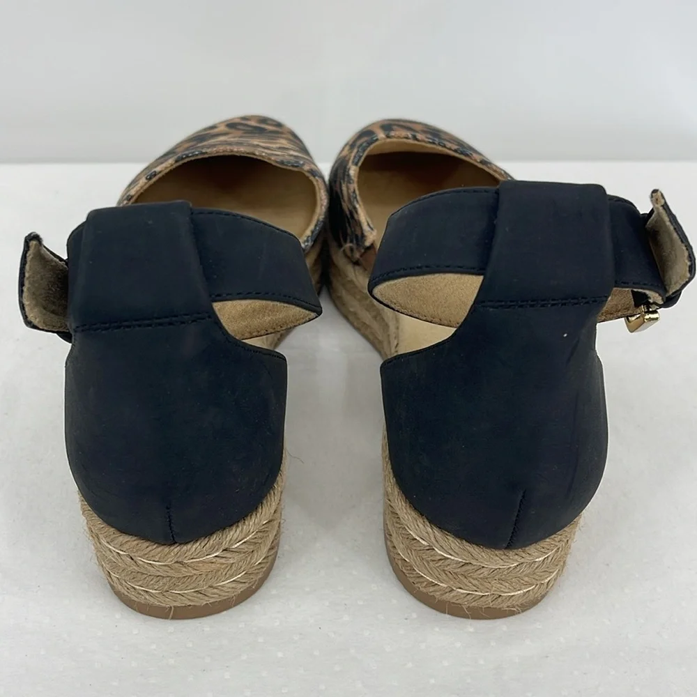 NATURALIZER WAVERLY WOMENS SIZE 9.5 Leopard Print Platform Sandals